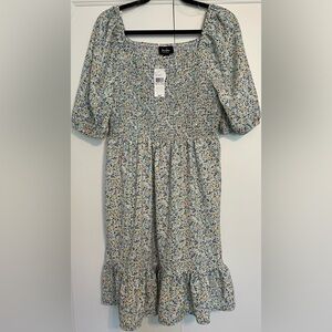 NWT by & by girls Big Girls Balloon Sleeve Floral Print Dress Size 18.5 Plus